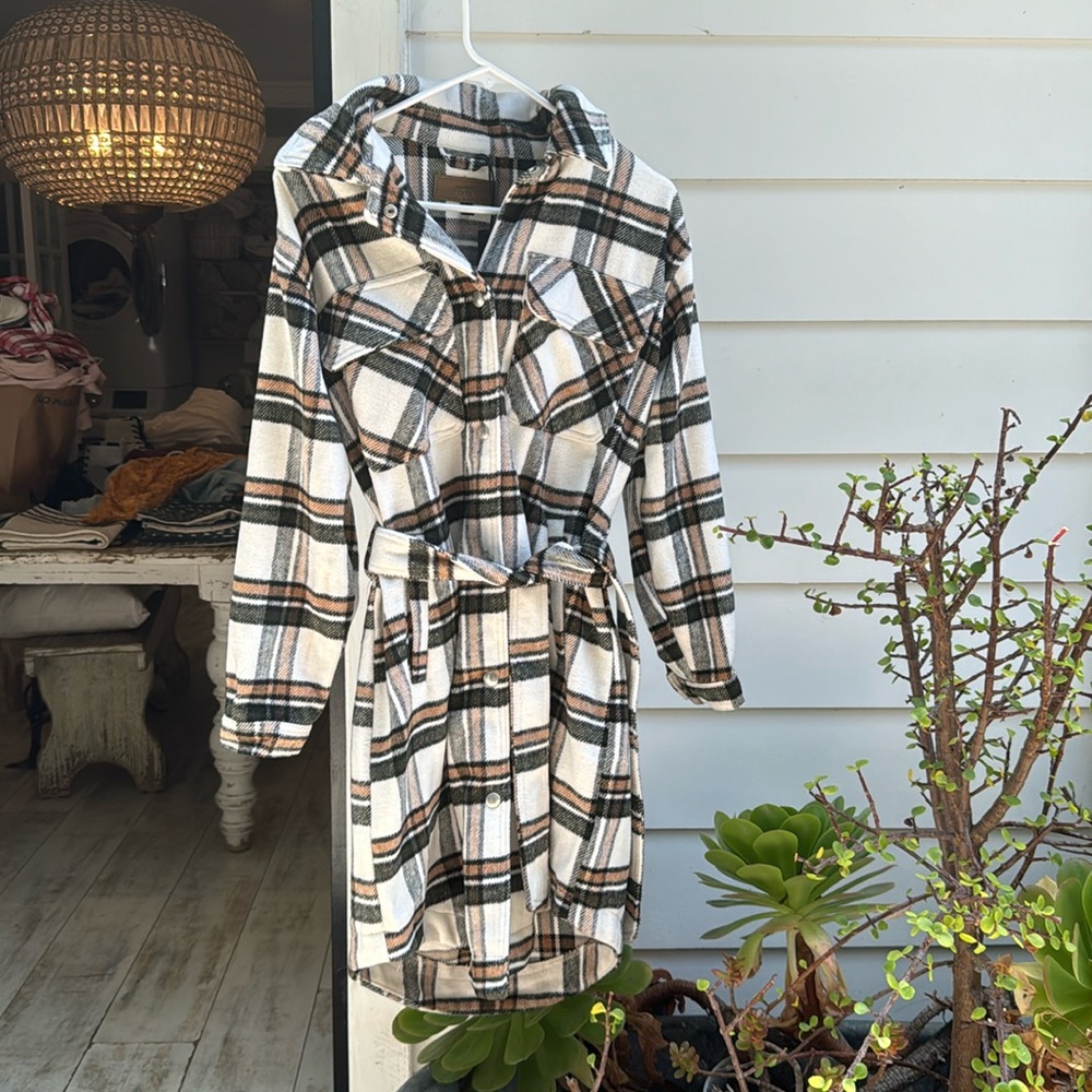 BLANKNYC plaid jacket shacket coat